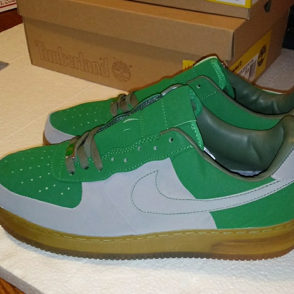 Nike Other - Nike Air Force 1 -Grey/Green-Size 13